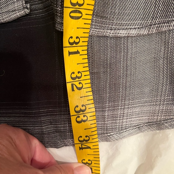 Ava & Viv plaid tunic button down shirt.  Size X black and gray tones - Picture 10 of 10